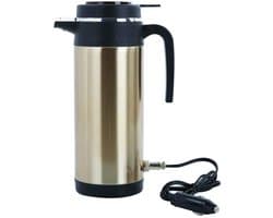 Store_9 - Draagbare Elektrische Theeketel - 1200ML - Koken voor Koffie en Thee - Goud - Auto Kettle - Voor Reizen - Baceyong