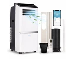 Aironex Mobiele Airco 12000 BTU – App & Afstandsbediening – Stil & Compact – Mobiele Airconditioner met Raamafdichting - Mobiele Airco voor Slaapkamer, Woonkamer, Kantoor