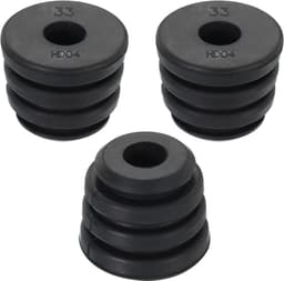 1.2" x 1" Compressor Rubber Feet - 3 Pack Foot Mount Anti Vibration Pad Replacement voor Air Conditioner en Koelkast - Zwart — thumbnail 1