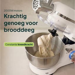 Keukenmachine Multifunctioneel - Keukenrobot Alles in één - Maaltijden Bereiden - Vervangt 5 apparaten - 6.2L Mengkom - Creme — thumbnail 5