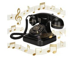 Store_7 - Bedrade Telefoon - Vintage Telefoon - Elegante Retro Stijl - Voor Slaapkamer en Kantoor - Decoratieve Telefoon - Europese Design