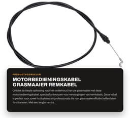 Dailygoods- Motorbedieningskabel Vervanging voor Toro Grasmaaier - Remkabel - PVC/Nylon/Staaldraad - Lengte 147 cm - Uittrekbare lengte 80 mm - Artikelnummer 104-8676 — thumbnail 1