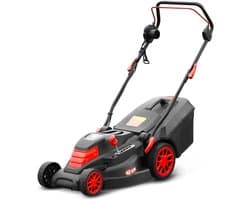 Elektrische grasmaaier - Snoer maaier - Gazon onderhoud - Krachtige 1800W motor - 42 cm werkbreedte - Wit