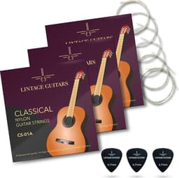3 Setjes - Klassieke akoestische gitaar snaren - 3 Plectrums - Spaanse gitaar - CS-01A — thumbnail 1