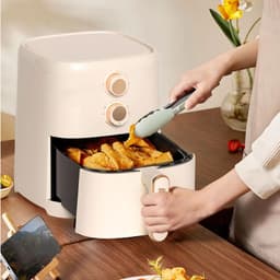 Heteluchtoven - Airfryer - Gezond Koken - Snelle Luchtcirculatie - 45L Capaciteit - Zwart — thumbnail 4