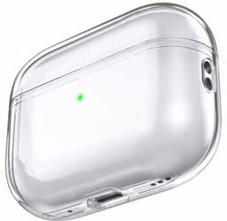Hoesje geschikt voor Apple AirPods Pro - Case - AirPods cover - Protective case - Beschermhoes - Hoes oortjes - Softcase - Oplaadcase bescherming - Kunststof -Krasbestendig -Transparant- 1 stuk - Jony — thumbnail 1
