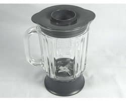 Mixbeker Keukenmachine - Reserveonderdeel Glas - Mengen Ingrediënten - Compleet Geassembleerd - 197 Kilogram - Transparant