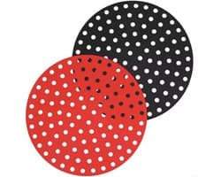 Bakmat Airfryer - Herbruikbaar – Bakpapier Airfryer - Anti Aanbakmat - Rond - Grilmat - Airfryer mat -Luchtfriteuse - Airfryer Accessoires - Perspicuas mat