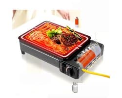 Linkforu – Gas Barbeque – Grillplaat - Compacte TafelBBQ - Grill – Draagbaar – Butaangas - Binnen- en Buitengrill - BBQ Rooster