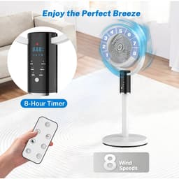 Wentinkmo Torenventilator - Elektrische Ventilator Luchttuurbine -vloerventilator Verstelbare — thumbnail 2