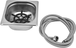Glazenspoeler - Bekerwasser - Snel Glazen Wassen - Automatische Werking - 176 mm - Zilver — thumbnail 1