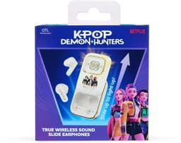 KPop Demon Hunters - Huntr/x - Golden - draadloze oordopjes - schuifdisplay met LED verlichting - met oplaadcase - touch control - lange batterijduur — thumbnail 3