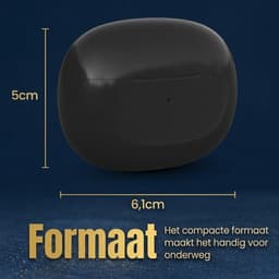 GØDLY V Oortjes Draadloos - Draadloze Oordopjes - Earbuds - Bluetooth - IPX5 - zwart - Earpods Iphone Apple & Samsung — thumbnail 2