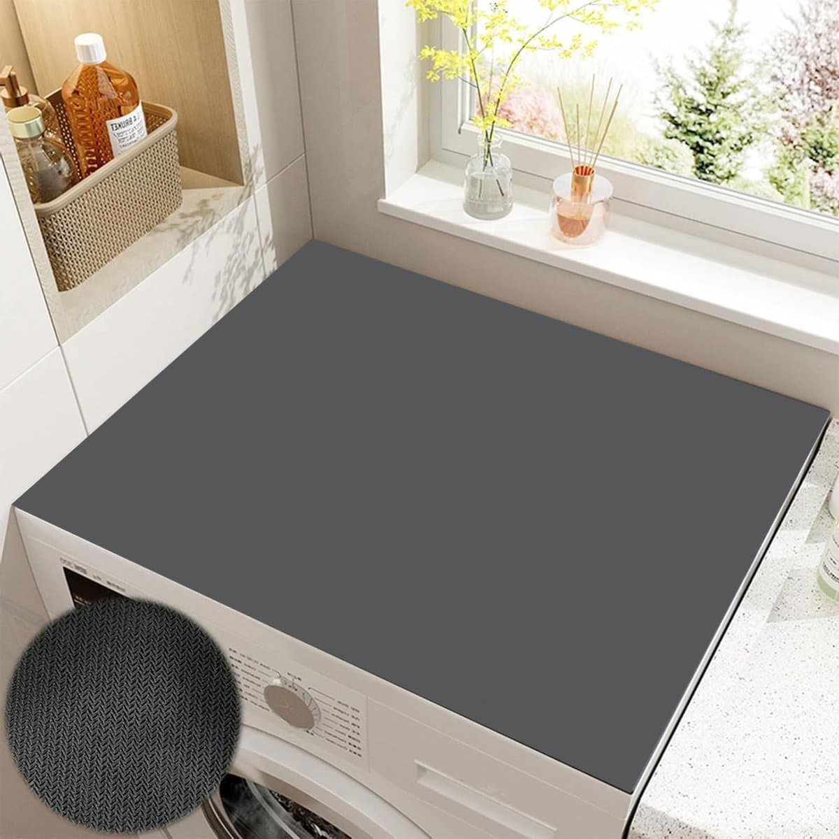 Universele Wasmachine Pad 60 x 60 cm - Zachte Bescherming voor Wasmachine en Droger, Snijbaar en Duurzaam — afbeelding 1