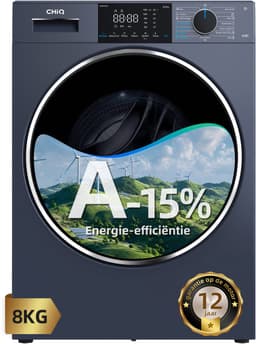 CHiQ CW8728X - Wasmachine - 8 KG - Space Pro - Energieklasse A-15% - Plat ingebouwd-16 programma's - AI Smart - 12 jaar garantie op motor - 2026 Nieuw — thumbnail 1