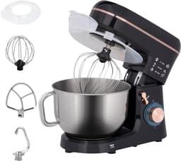 HOMCOM-Küchenmaschine-Edelstahl-41L x 26B x 32H cm-Schwarz — thumbnail 1