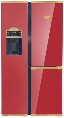 Retro- koelkast- Side-by-side KAISER KS 90300 AD Bio- bordeaux, No Frost 538 L 183 cm — thumbnail 1