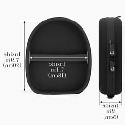 Draagtas voor Hoofdtelefoon, Geschikt voor JBL Live 460NC, Tune 500, 510BT en 520BT, Beschermende Hard Shell Reisoplossing (Zwart) — thumbnail 3