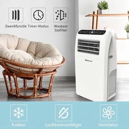 Archi mobiele airco – Airco - met uitlaatslang – 3-in-1 – inclusief afstandsbediening – draagbare airco voor thuis & kantoor - Wit — thumbnail 4