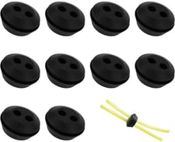 10-delige set met brandstofleidingdoppen, rubberen brandstoftankafdichtingen, 2-gats slangkoppelingen en accessoires Geschikt voor de brandstoftankslang van een grasmaaier. — thumbnail 1