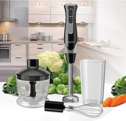 Stand Mixer - Keukenmachine - Eten Bereiden - Krachtige Motor - 900 ml - Zwart — thumbnail 3