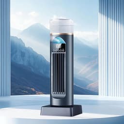 Torenventilator - Stille Verkoeler - Persoonlijk Comfort - 120 Graden Oscillatie - 34 cm Hoogte - Zwart — thumbnail 3