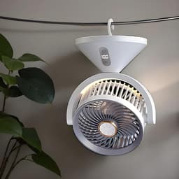 Lucht Circulatie Ventilator - Tafelventilator Circulator - Verbeteren Luchtkwaliteit - 100 Snelheidsstanden - 16x13x20.5 cm - Wit — thumbnail 3