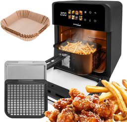 GreenBlue GB950 - AIR FRYER met 100 stuks Airfryer Bakpapier - Vetvrije friteuse - 1800 W - 10 l - 8 programma’s - Accessoires - Timer — thumbnail 1