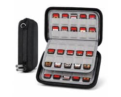 BOTC 80 Slots Game card case Geschikt voor Nintendo Switch - spel hoesje - opbergen spelletjes - opslag case - Zwart
