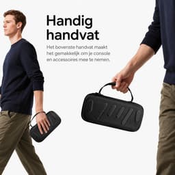 Sounix Case Geschikt voor Nintendo Switch 2 - Met opbergvak voor 24 games - Extra hoog Hoesje - Waterdicht en schokbestendig - Zwart — thumbnail 9