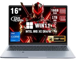 N16 Pro 16 inch laptop - Intel Core i7-12700H - 12GB DDR4 - 1TB SSD - QHD 120Hz - Intel Arc - Windows 11 — thumbnail 1