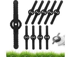 60 vervangende messen Geschikt voor grasmaaier – 14 cm kunststof vervangende messen, grasmaaieraccessoires, zwart