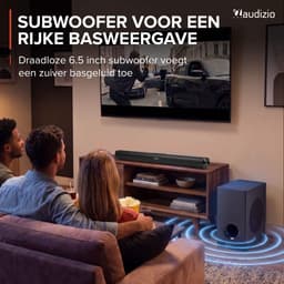 Soundbar - Audizio SB92WS - HDMI-ARC - Bluetooth - 150W - Optisch - Soundbar met draadloze subwoofer — thumbnail 3