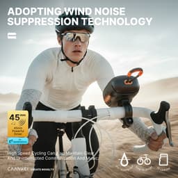 Ryoudavell - Bluetooth Speaker - Draadloze Compacte Fiets Speaker - Met Snap-Fit Fietshouder - IPX7 Waterproof - Windruis Onderdrukking - RGB Verlichting - TF-Kaart - Zwart — thumbnail 2