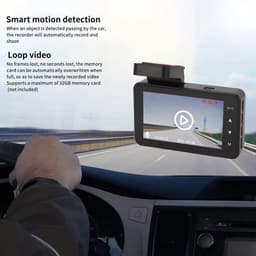Dailygoody - Dash Cam - Autorijdende Recorder - 3 Inch Display - Bewegingsdetectie - Nachtzicht - Geschikt voor Parkeren - Compact — thumbnail 4