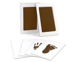 2 stuks Baby Handprint en Footprint Kit, Baby Handprint Inktpads met Clean-Touch, Inkless Print Kit Veilig Niet-giftig voor Baby Voeten en Handen, Pet Paw, Ritueel voor pasgeborenen, hand- en voetafdrukken van de baby, 6*9.5cm