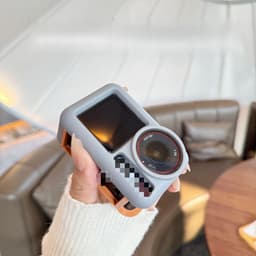 Geschikt voor DJI Action5 Pro beschermhoes, uitbreidingsframe voor sportcamera, beschermhoes, accessoires, waterdichte behuizing, duikbehuizing, beschermhoes, afneembaar ontwerp, ventilatieopeningen, schokbestendig (zwart) — thumbnail 5