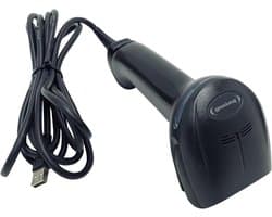 Barcode Scanner - Streepjescode Lezer - Winkelkassa Gebruik - Leest 1D en 2D Codes - 2.79 x 24.64 cm - Zwart