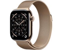 Apple Watch 11 - Wifi + 5G - 42mm - Gold Titanium Case with Gold Milanese Loop