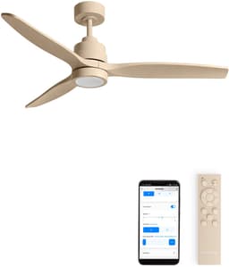 CREATE - Stille plafondventilator van 40 W met technische ABS-bladen, verkrijgbaar in verschillende maten - M - Met licht - WIFI - WIND STYLANCE — thumbnail 1