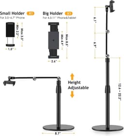 Verstelbare Telefoon- en Tabletstandaard voor Ergonomisch Werkplekgebruik — thumbnail 7