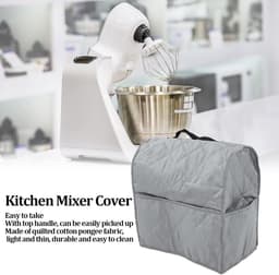 Mixerhoes Keukenmachine - Apparaatbeschermer - Keuken Organisatie - Met Handige Zakken - 36x23x36cm - Grijs — thumbnail 3