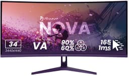 Arozzi Nova 34" Gaming Monitor - Curved - UWQHD VA - 165Hz - Paars — thumbnail 1