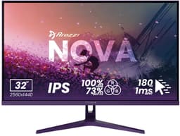 Arozzi Nova 32" Gaming Monitor - QHD IPS - 180Hz - Paars — thumbnail 1