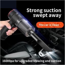 Handstofzuiger Draadloos - Mini Stofzuiger - Auto Interieur Reinigen - Blaas en Zuig - 150W Vermogen - One Color — thumbnail 3