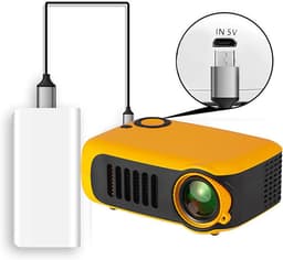 Projector voor mobiele telefoons, 1080p HD-weergave, afstandsbediening, draagbaar / 17 x 16 x 8,5 cm, 1000 lumen, HDMI-compatibel, voor livestreaming, woonkamer en camping. — thumbnail 4