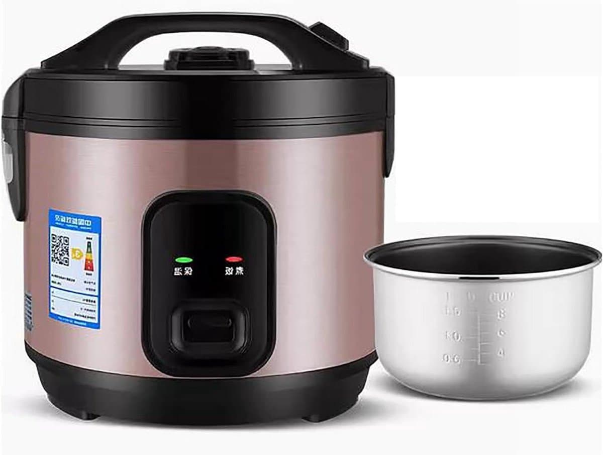 Rice Cooker, Rice Cooker (2-5L) Multifunctional Rice Cooker, Inner Pan, for Making Rice & Steam Healthy Food & Vegetables (5L) — afbeelding 1