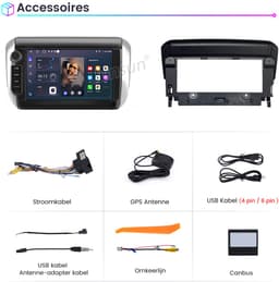 Hexinex Autoradio - Geschikt Voor Peugeot 208/2008 2011 t/m 2019 - 2+64GB Carplay FM — thumbnail 3