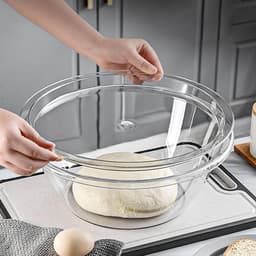 Plastic mengkom met grote capaciteit, niet-klevende deegkom geweldig voor het mengen van deeg, dressing salade, kloppen eieren wassen groenten (klein formaat) — thumbnail 1