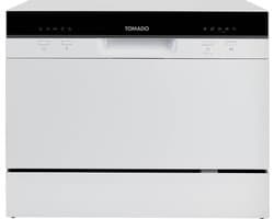 Tomado TDW5501W - Mini vaatwasser - Kleine vaatwasser - Vrijstaand - 6 couverts - 5 programma's - Energieklasse D - Wit